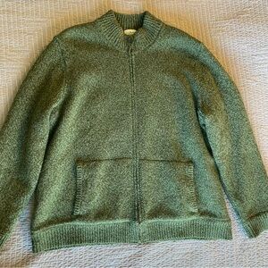 LL Bean men’s ragg wool zip up sweater XXXL